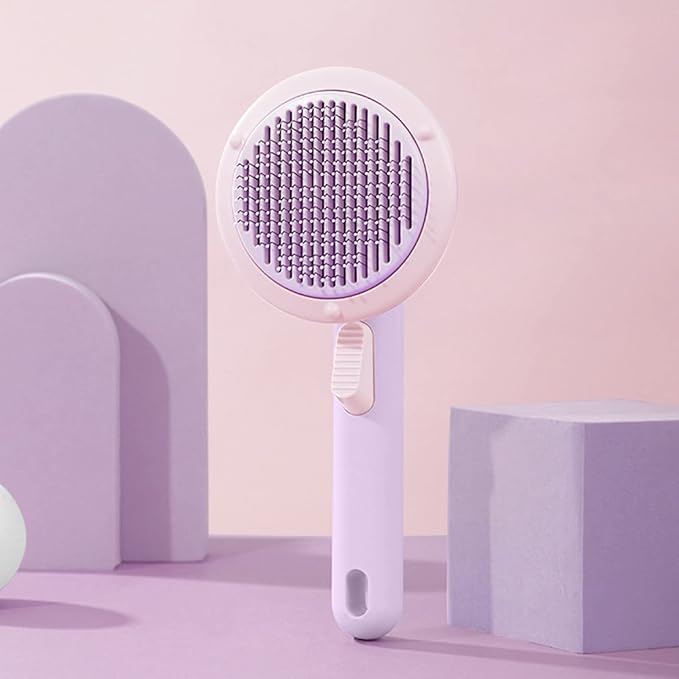 Cat Grooming Brush Pet Comb Hair Removal Dog Cat Hair Removal Comb Massage Self Cleaning Comb Cleaning