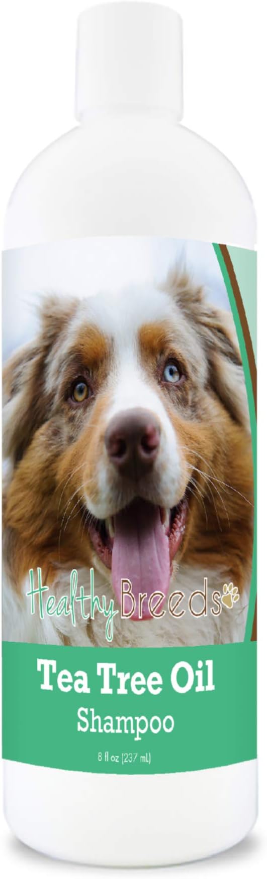 Healthy Breeds Australian Shepherd Tea Tree Oil Shampoo – Formulated for Dry, Irritated Skin – Reduce Dandruff – Wintergreen Scent – 8 oz