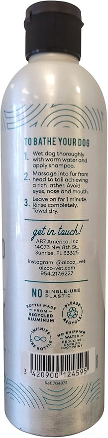 Reusable, Refillable Shampoo Bottle for Dogs, Fill with Water & Concentrated Shampoo Powder, Recyclable Aluminum, Holds 16 Fl. Oz.