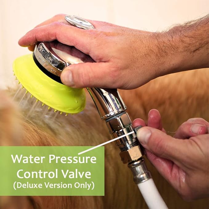 Deluxe Bathtub Spout Dog Wash Kit + Fur Foam Dog Shampoo