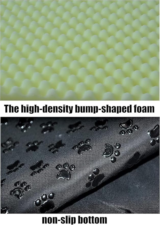 Dog Bed,2 Ways to Use,Indoor Pet House with Fluffy Mat,Removable and Washable Cover,Splash-Proof House and Non-Slip Bottom,for Large Dogs(XL Orange & Gray)