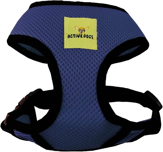 Active Dogs Dog Harness No Pull & No Choke Adjustable Pet Vest Harness for Dogs Reflective Adjustable Breathable Front Clip Pet Harness for Small Medium and Large Dogs (X-Small, Navy Blue)