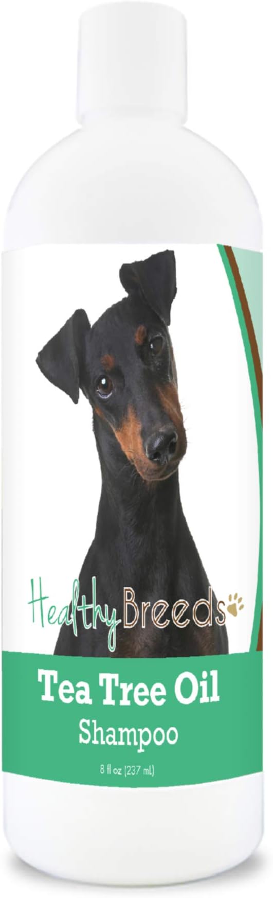 Healthy Breeds Manchester Terrier Tea Tree Oil Shampoo – Formulated for Dry, Irritated Skin – Reduce Dandruff – Wintergreen Scent – 8 oz