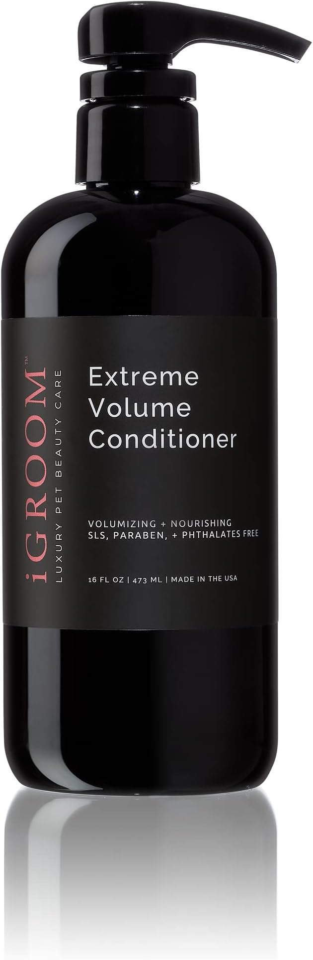 iGroom Extreme Volume Dog Conditioner, Luxury Pet Beauty Care, Adds Body and Volume, Repairs Damage, Made in USA, 16 oz