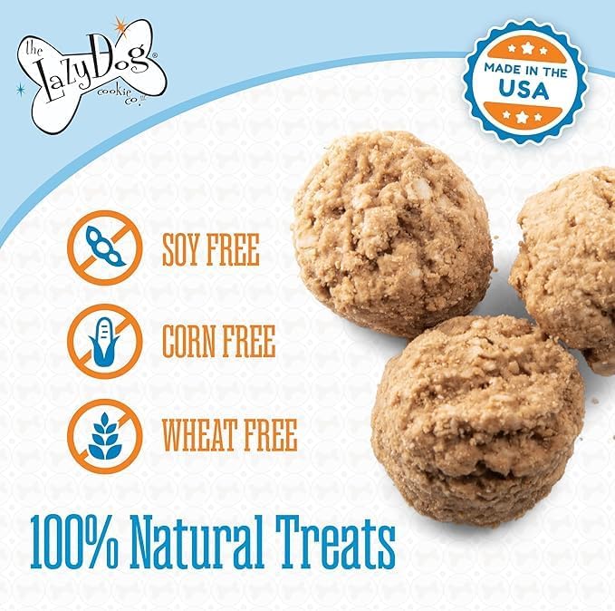 The Lazy Dog Cookie Co. Mutt Mallows Soft Baked Dog Treats, Wheat, Corn & Soy Free, Baked in The USA, 5 oz Cost Saving Variety Bundle (Pack of 3)