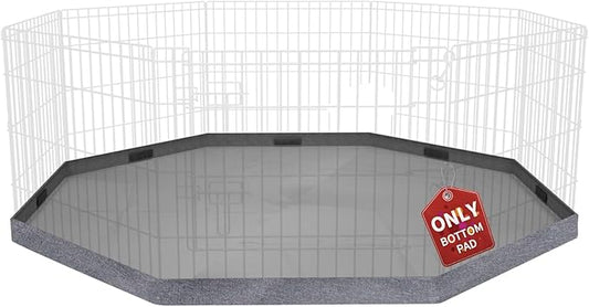 PETIME Bottom Cover Mat for Dog Playpen Pen Waterproof Pad Floor Protector for Indoor Outdoor Use Fits All 24" Wide 8 Panels Pet Exercise Play Pen (Playpen Not Included)