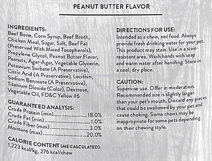 Filled Dog Bones Bundles for Large Dogs, Large Stuffed Femur Bone Bundle with 1 Dog Waste Roll, Long-Lasting Dental Treats for Aggressive Chewers (Peanut Butter)
