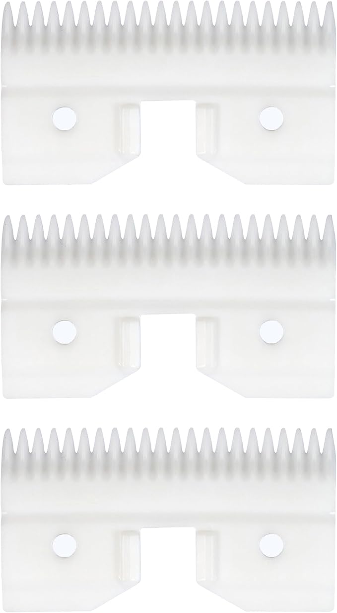 3PCS Ceramic Coarse Pet Replacement Blade Cutter Compatible with Andis 64440, Compatible with Oster A5, Compatible with Walh KM Series Clippers, 22 Teeth