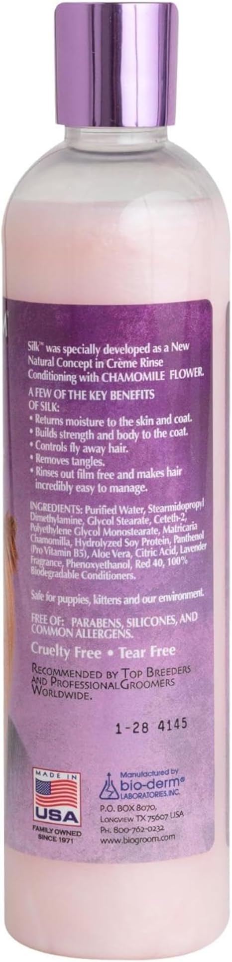 Bio-Groom Silk Creme Rinse Dog Conditioner - Conditioner for Dogs, Puppy Conditioner, Dog Conditioner Detangler, Dog Hair Conditioner - 12 Fl Oz 1-Pack