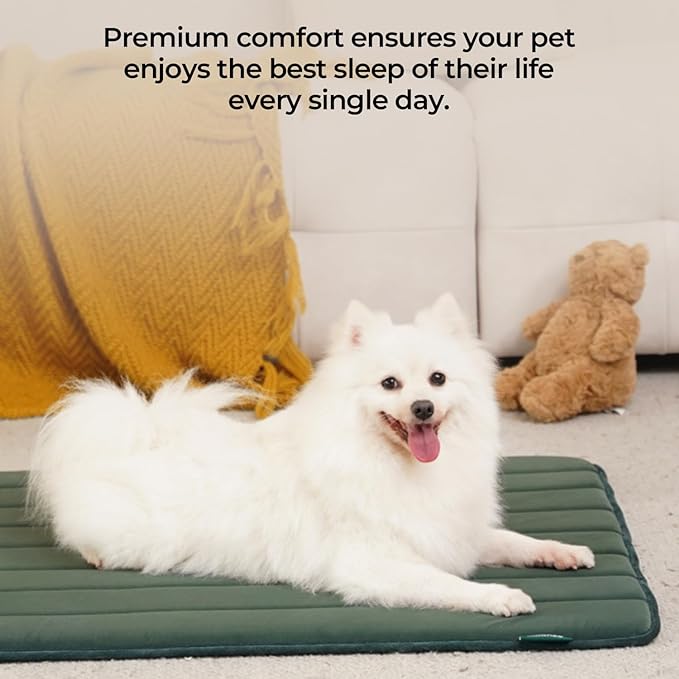 BALANCE Dog Crate Pad, Dog Foam Crate Mat Kennel Pad, Washable Water-Resistant Pet Bed Flat Dog Cage Mat for Large Dogs