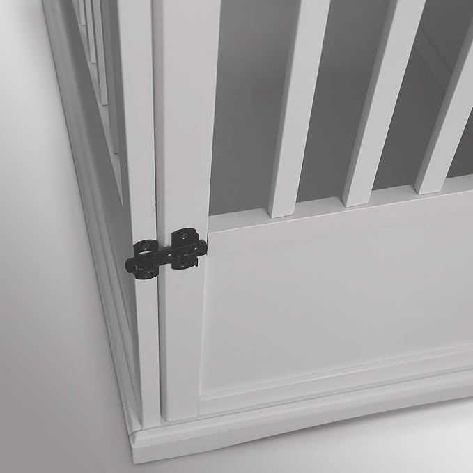 Casual Home Wooden Pet Crate, End Table, Large, New White