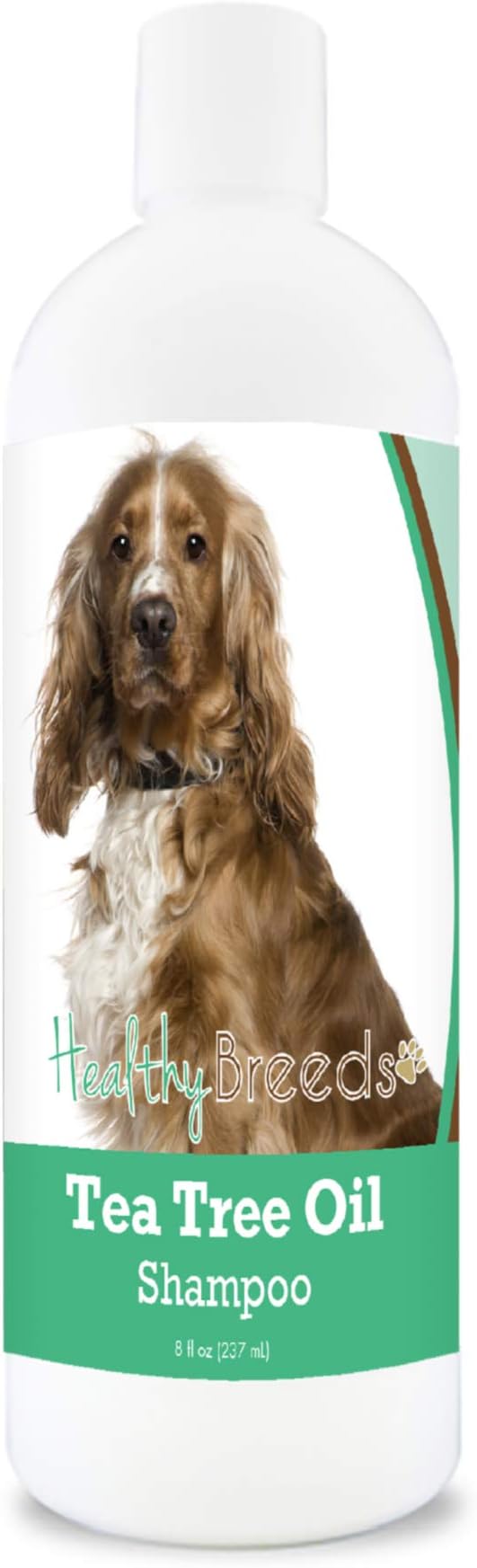 Healthy Breeds English Cocker Spaniel Tea Tree Oil Shampoo – Formulated for Dry, Irritated Skin – Reduce Dandruff – Wintergreen Scent – 8 oz
