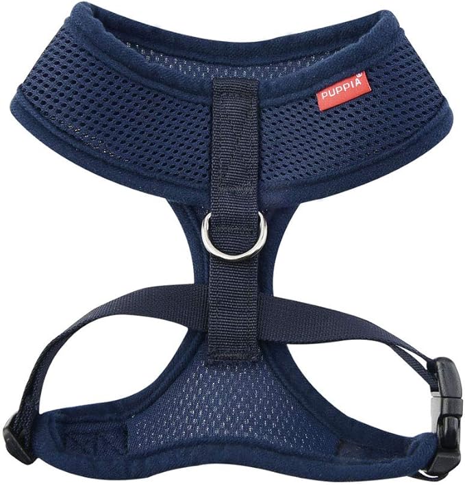 Puppia Soft Dog Harness, Navy, X-Small (PDCF-AC30-NY-XS)