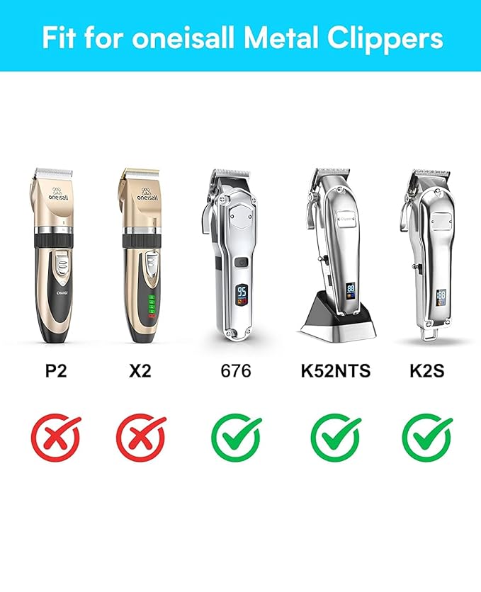 8Pcs Plastic Replacement Guide Combs Guards for oneisall Metal Dog Clippers, 1/8 inch to 1 inch