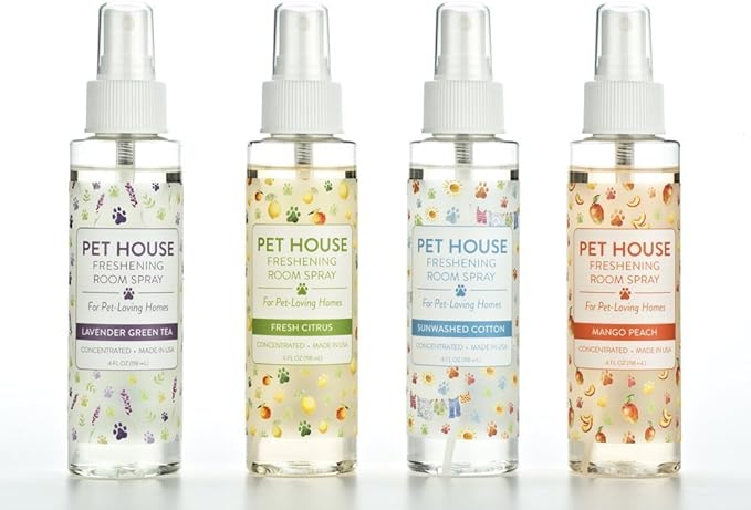 One Fur All Pet House Freshening Room Spray - Sunwashed Cotton - Concentrated Air Freshener - Non-Toxic & Pet-Friendly Air Freshener - Pet Odor Eliminator Room Spray