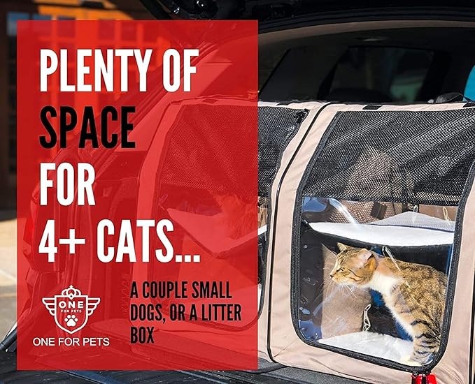 Cat Show House Portable Dog Kennel (Shelter) Red/Cream/Tan