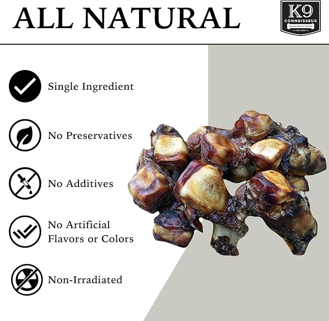 K9 Connoisseur Natural Dog Treats for Large Dogs Aggressive Chewers Made in USA Only Grain & Rawhide Free Long Lasting Marrow Filled Dog Bones for Medium Dogs Also Great Treat for a Small Breed 8 Pack