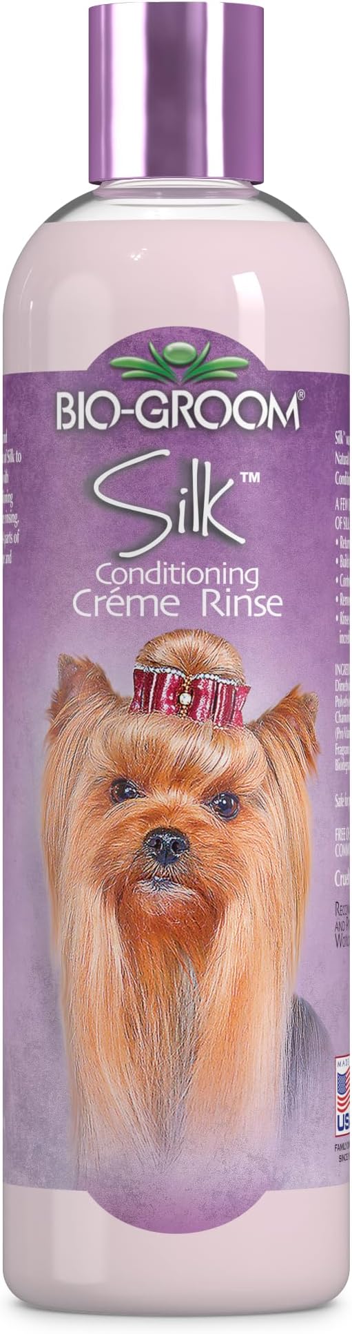 Bio-Groom Silk Creme Rinse Dog Conditioner - Conditioner for Dogs, Puppy Conditioner, Dog Conditioner Detangler, Dog Hair Conditioner - 12 Fl Oz 1-Pack