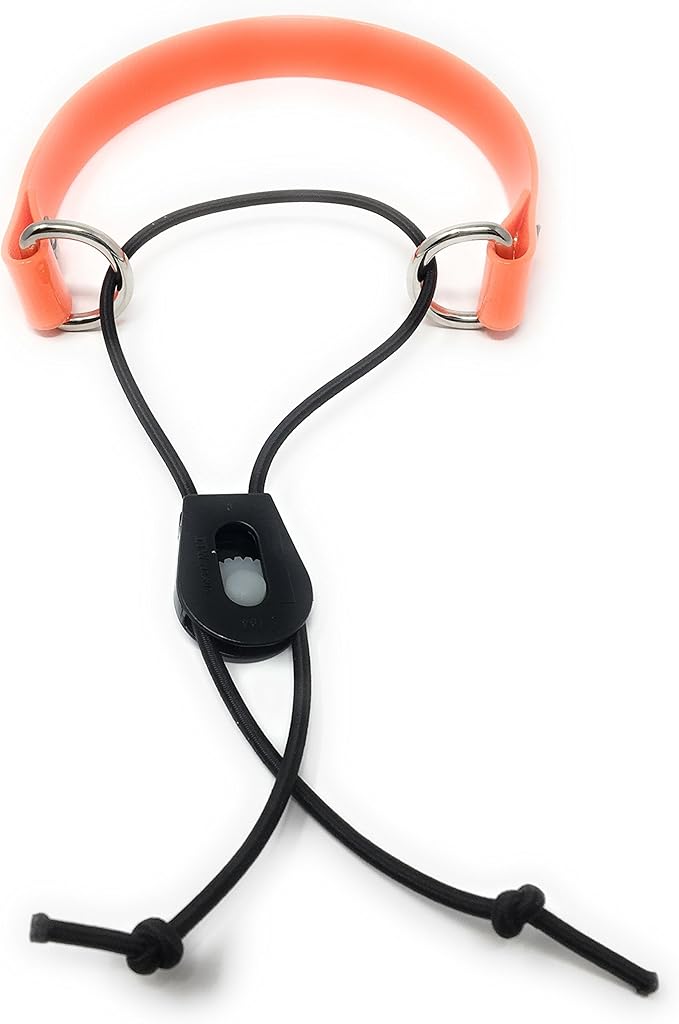 Sparky Pet Co- Surefit ECollar Replacement Strap -Bungee Dog Collar Waterproof -Adjustable-Secure Nexus Wheel Lock-for Electronic Training & Invisible Fence Systems -3/4"(Reflective Orange)