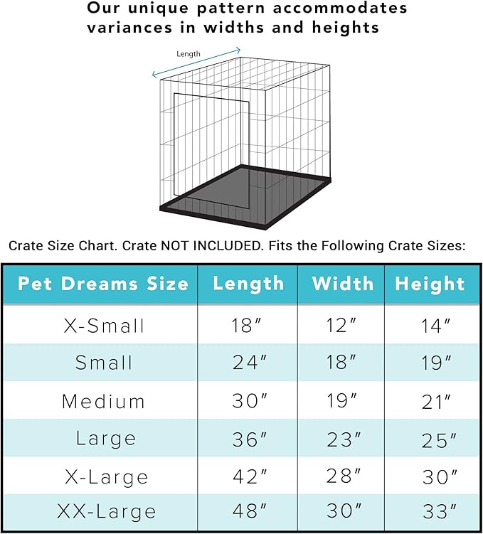 Pet Dreams Dog Crate Cover - Breathable Fabric Kennel Topper for Single-Door Crates, Fits iCrate Dog Cages 18, 24, 30, 36, 42, 48 Inches (Medium Dusty Pink 30")