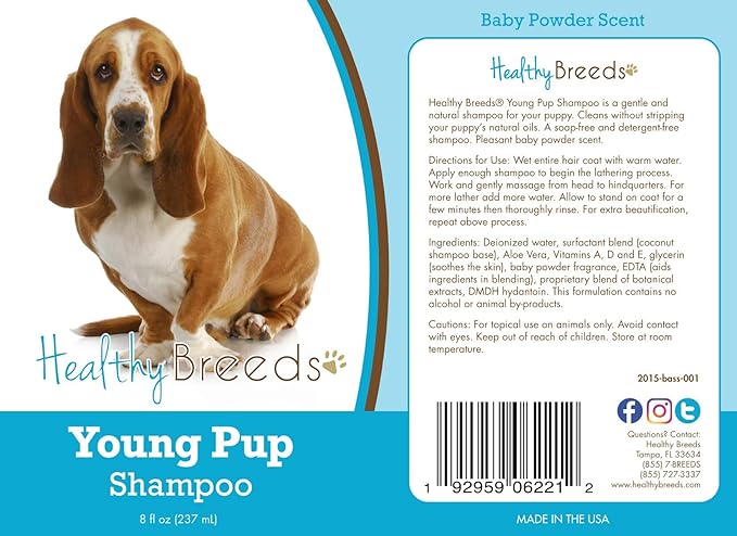 Healthy Breeds Basset Hound Young Pup Shampoo 8 oz
