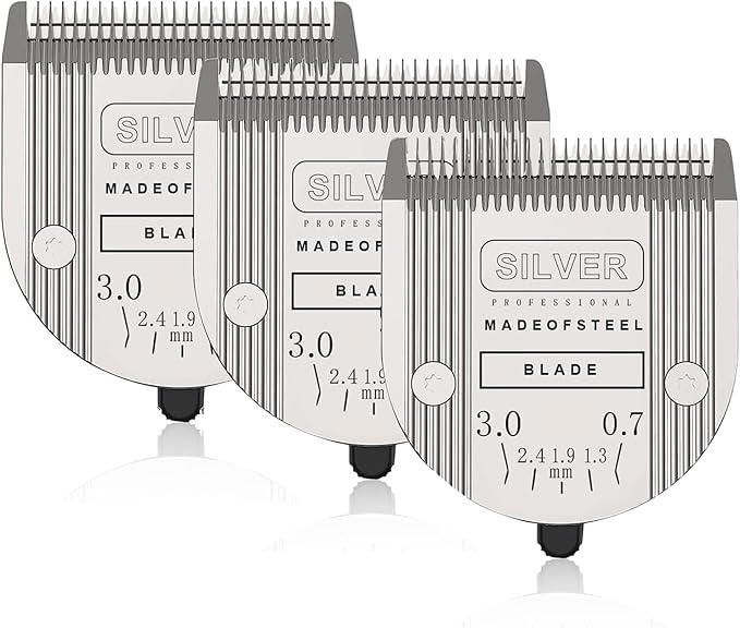 5 in 1 Replacement Blades Compatible with Wahl Bravura .Chromado，Creativa，Figura Dog Clippers for Dogs Grooming-(3PC)