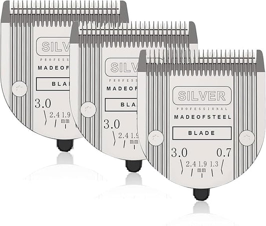 5 in 1 Replacement Blades Compatible with Wahl Bravura .Chromado，Creativa，Figura Dog Clippers for Dogs Grooming-(3PC)