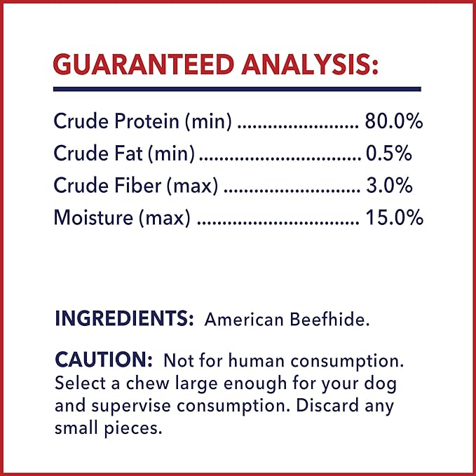 Pet Factory American Beefhide 7" Rolls Dog Chew Treats - Natural Flavor, 4 Count/1 Pack