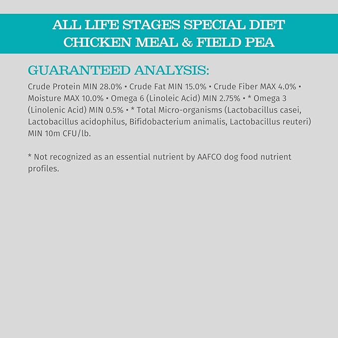 Blackwood Special Diet All Life Stages Dry Dog Food, 30Lb., Chicken Meal & Field Pea Recipe, with Superfood Ingredients, Grain Free Dog Food