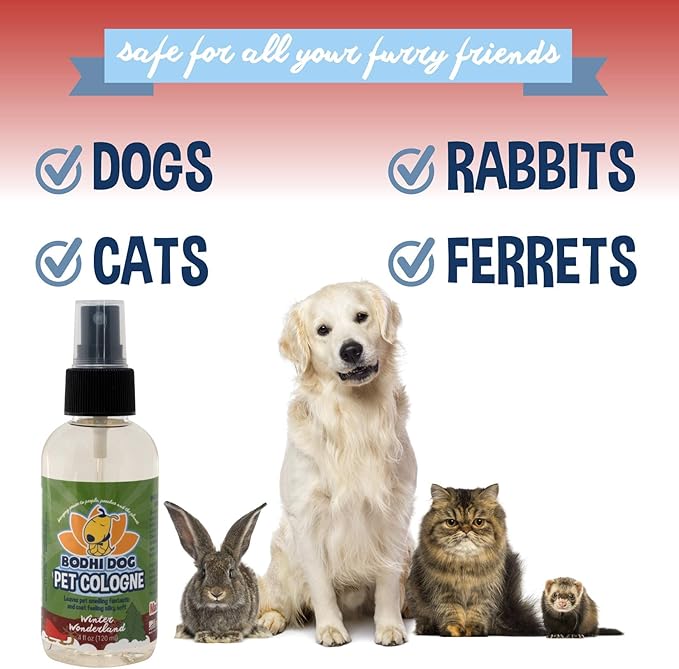 Bodhi Dog Natural Pet Cologne Bundle | 3 Holiday Scents | Holiday Cider + Pumpkin Spice + Winter Wonderland