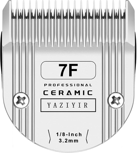 7F Dog Grooming Detachable Ceramic Blade,Compatible with WAHL 5 in 1 Blade for Wahl Arco, Bravura, Chromado, Creativa, Figura, and Motion Clippers. Cut Length 1/8-Inch 1.5mm