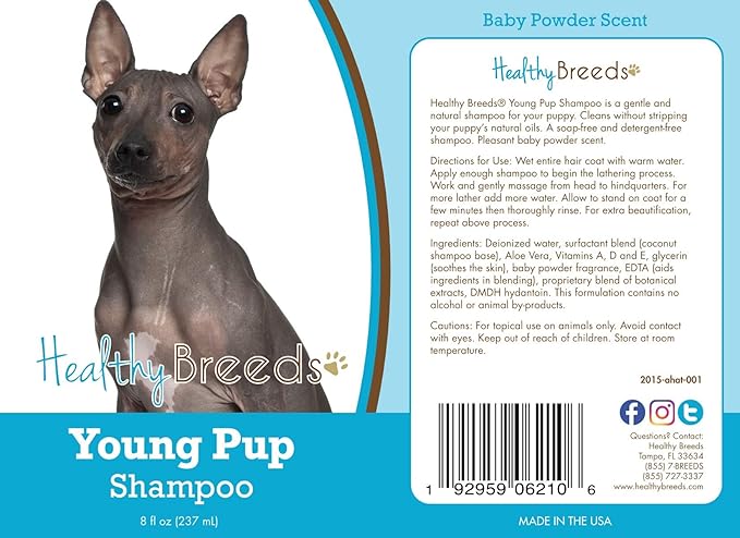 Healthy Breeds American Hairless Terrier Young Pup Shampoo 8 oz