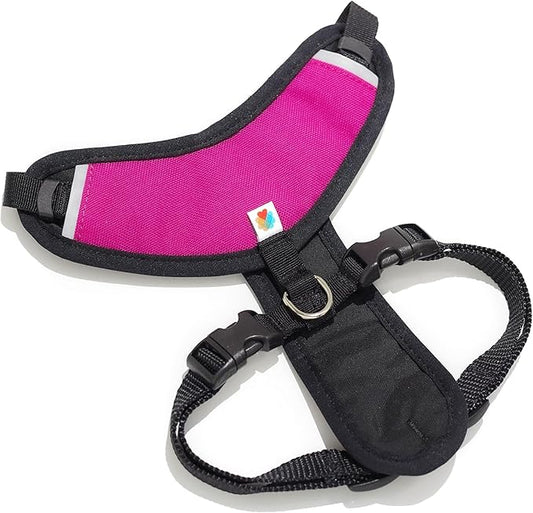 Dog Harness, Puppy Harness, Soft Harness for Dogs, Comfortable Dog Harness, Small Dog Harness, Dog Harness with Padding, 4 Point Adjustable - Wildebeest(XS - 15~20 inch Girth, Fuchsia)