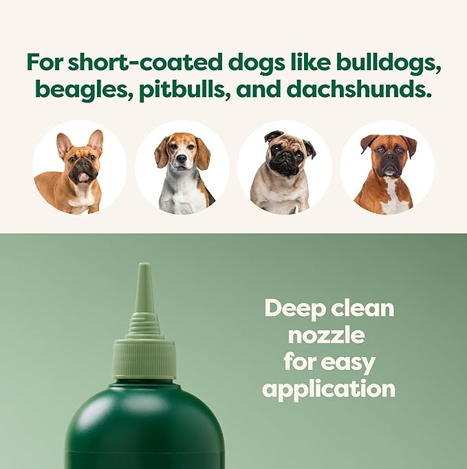 Earth Rated Short Coat Essentials - Dog Shampoo, Refresh Mist, Ear Wipes, Eye Wipes & No-Rinse Shampoo