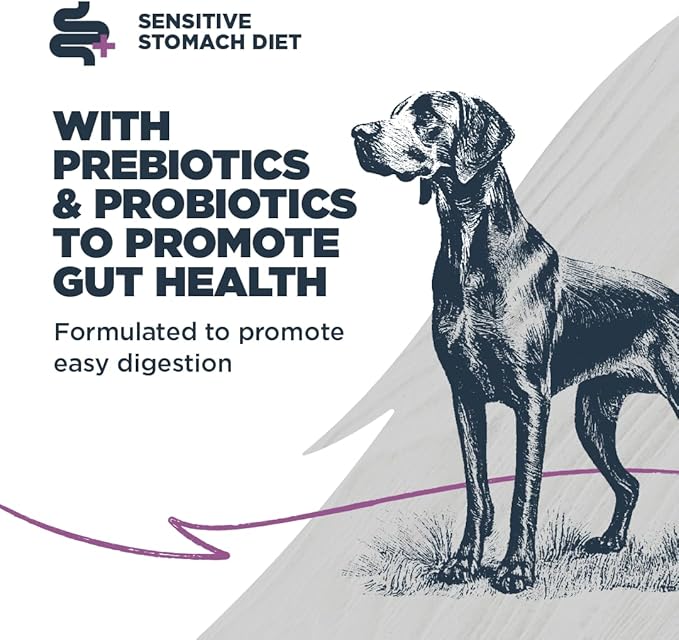 Blackwood Sensitive Skin & Stomach Dry Dog Food, Salmon Meal & Brown Rice with Ancient Grains, 4.5 Pound Bag with Prebiotics & Probiotics to Promote Gut Health