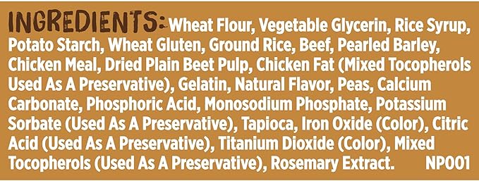 Nutrish Rachael Ray Soup Bones Minis Dog Chews with Real Beef & Barley, 8 Chews, 6.3 oz Pouch (Pack of 7)