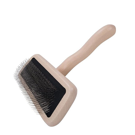 Chris Christensen Karben III Slicker Brush for Dogs, Groom Like a Professional, Ideal For All Coat Types, Remove Shedding Coat, Tangles and Dead Undercoat, 17 mm Stainless Steel Pins, Medium