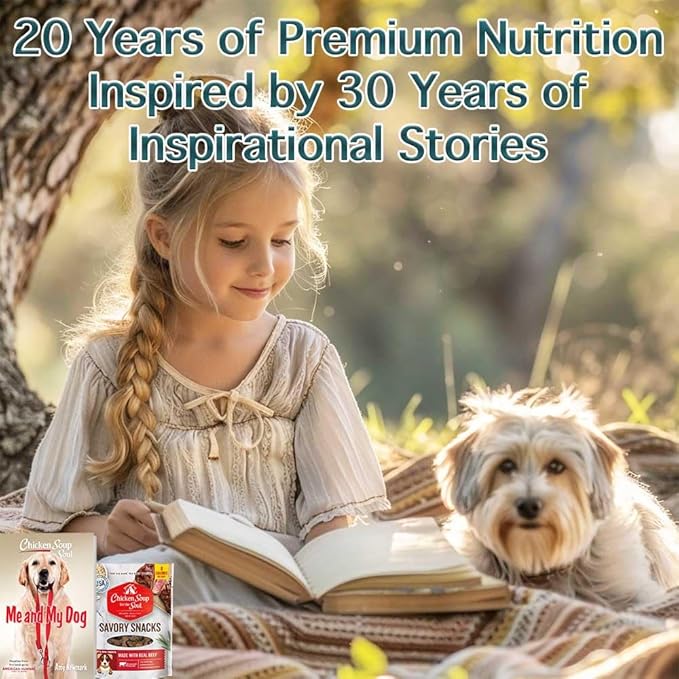 Chicken Soup For The Soul Pet Food Savory Snacks Dog Treats, Beef, 6 Ounce Bag | Soy, Corn & Wheat Free, No Artificial Flavors or Preservatives