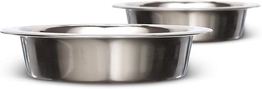 Neater Pet Brands Stainless Steel Dog and Cat Bowls (2 Pack) Neater Feeder Cat Deluxe or Cat Express Extra Replacement Bowl (Metal Food and Water Dish) (1 Cup)