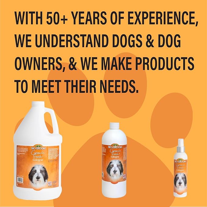 Bio-Groom Groom'n Fresh Dog Cologne - Dog Perfume, Dog Bathing Supplies, Puppy Cologne, Dog Wash, Cat & Dog Grooming Supplies, Cruelty-Free, Made in USA - 32 fl oz 1-Pack