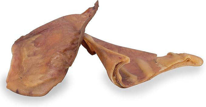 Cadet Natural Pig Ears for Dogs, Long Lasting & Natural Chew Treats for Dogs, 12 Count