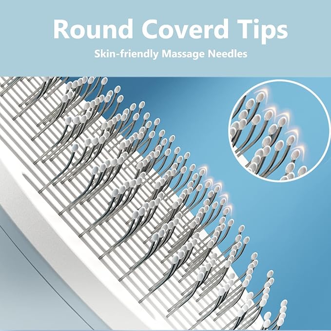 Cat & Dog Grooming Brush, Pink - Self-Cleaning Slicker Brush with Massage Particles, Removes Loose Undercoat, Ergonomic Handle