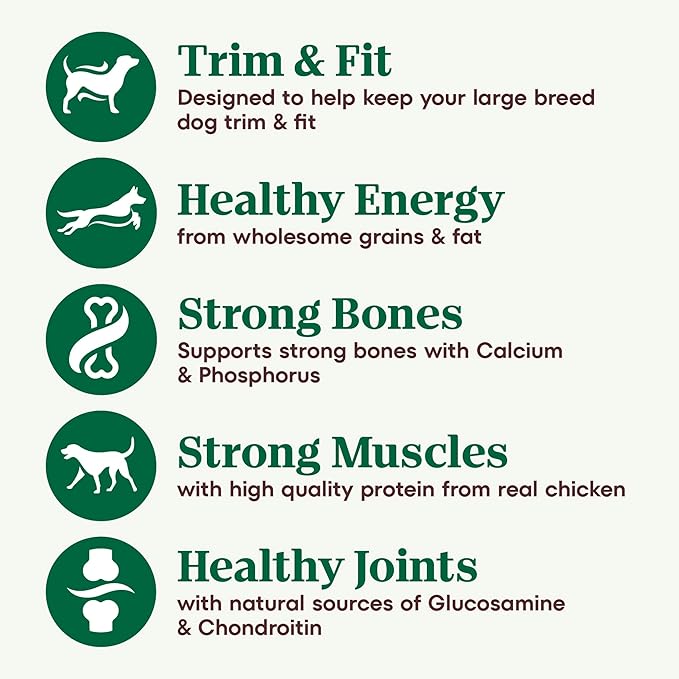 Nutro Natural Choice Senior Large Breed Dry Dog Food, Chicken and Brown Rice, 30 lbs.