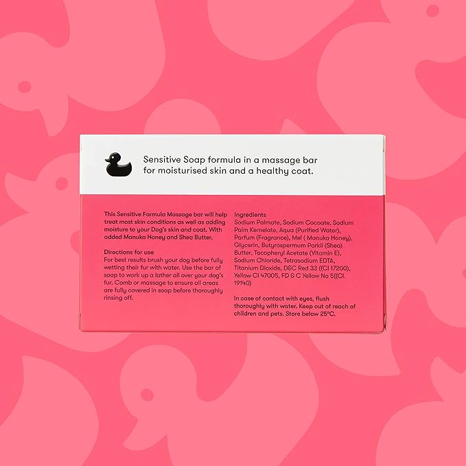 Soap Bar Sensitive 210g - Dog Shampoo Bar - Pet Shampoo with Manuka Honey & Shea Butter