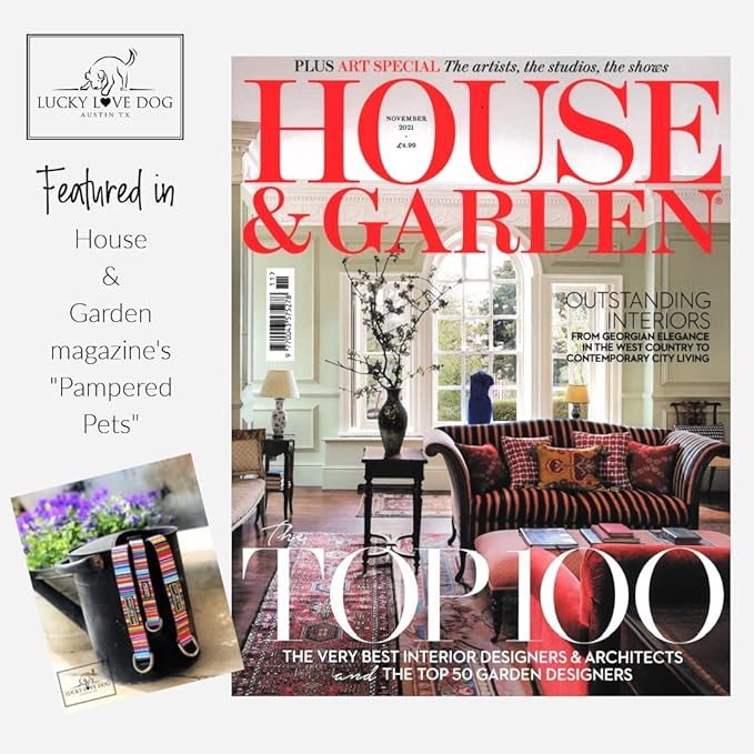 Lucky Love Dog, Blue and Violet Plaid Martingale Dog Collar, Premium No Slip Dog Collar, Martingale Collar for Male Female Dogs - (Small, Scotty Mart)