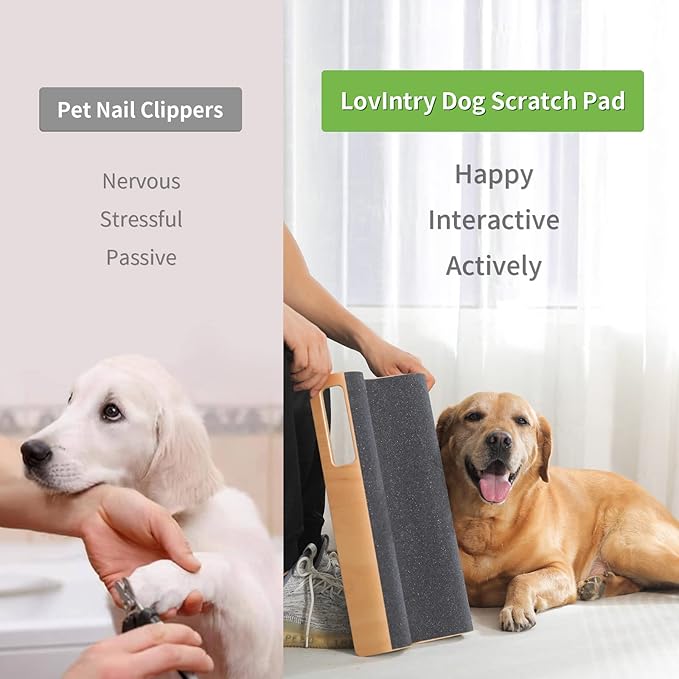 M-Shaped Dog Scratch Pad for Nails, Dog Nail File Toy for Dog Nail Maintenance, Shortened Dog’s Side Nails Easily (L)