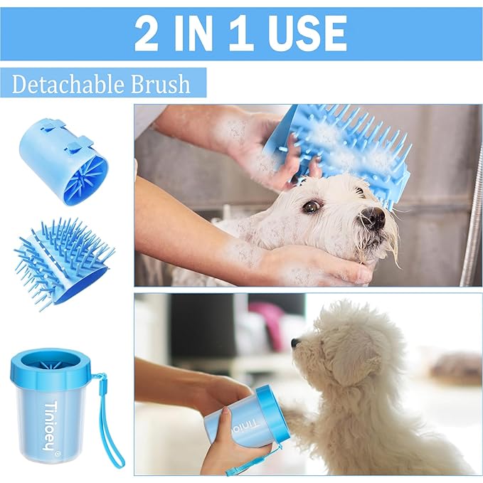 Dog Paw Cleaner for Small Dogs, Dog Paw Washer, Muddy Paw Cleaner, Pet Foot Cleaner, Dog Paw Protector Kit
