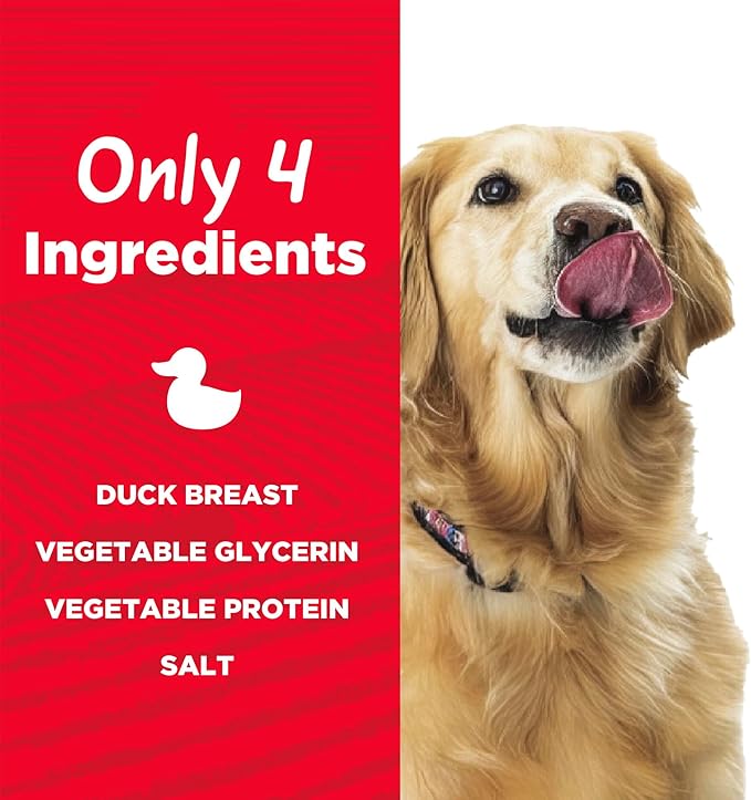 Duck Jerky Tender Dog Treats, High Protein, Low Fat, No Artificial Colors, 16 oz