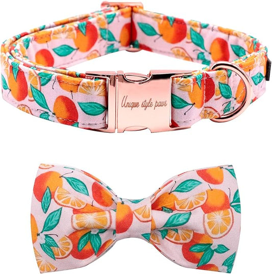 Unique style paws Dog Collar, Girl or Boy Dog Bow Tie, Bowtie Dog Collar Pet Collar for Small Memium Large Dogs