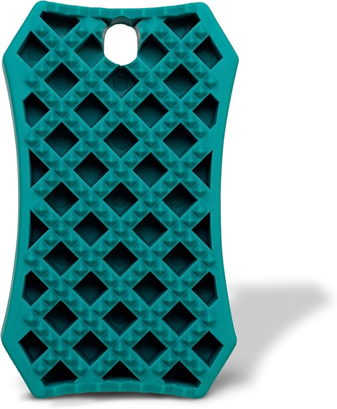 Nature's Specialties Waterproof Dog Bath Brush, Wet or Dry Coats, Grooming and Massage Rubber Comb for Dogs, Strong Grooming Rubber Bath Brush, Scrubber for Shower Bathing, Green